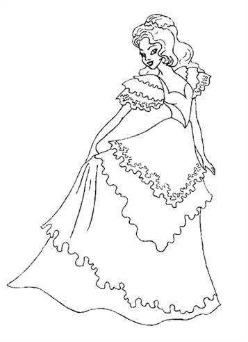 Prinsessen 9, kleurplaat van Prinsessen