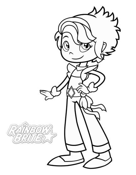 CanaryYellow, kleurplaat van Rainbow Brite