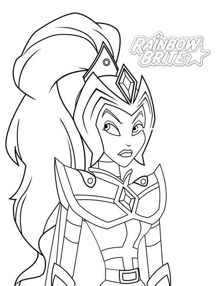 DarkPrincess, kleurplaat van Rainbow Brite