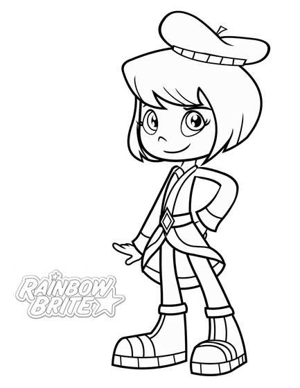 LalaOrange, kleurplaat van Rainbow Brite