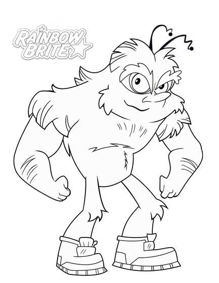 Lurky, kleurplaat van Rainbow Brite
