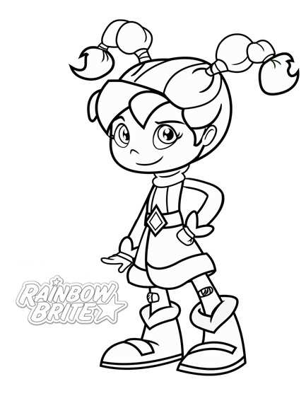 PattiOGreen, kleurplaat van Rainbow Brite