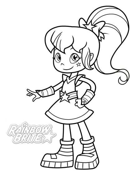 RainbowBrite, kleurplaat van Rainbow Brite