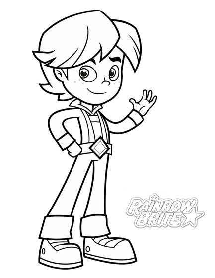 RedButler, kleurplaat van Rainbow Brite