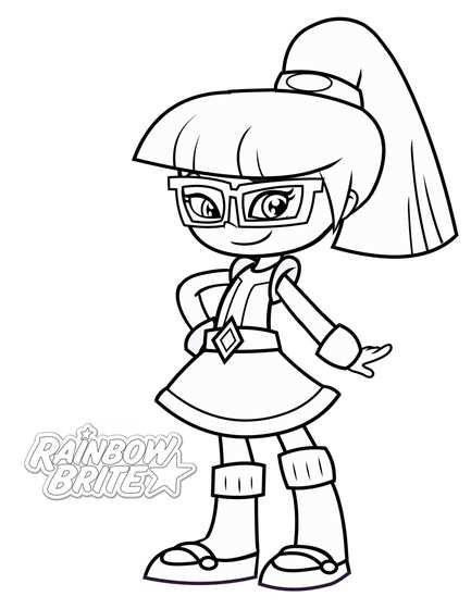 ShyViolet, kleurplaat van Rainbow Brite