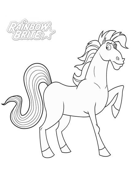 Starlight, kleurplaat van Rainbow Brite