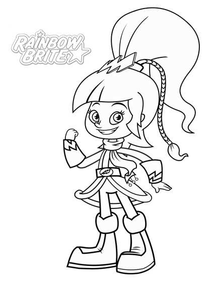 Stormy, kleurplaat van Rainbow Brite