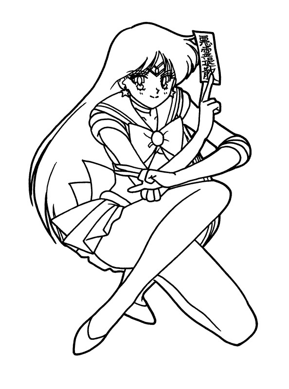 Sailor Moon 20, kleurplaat van Sailor Moon