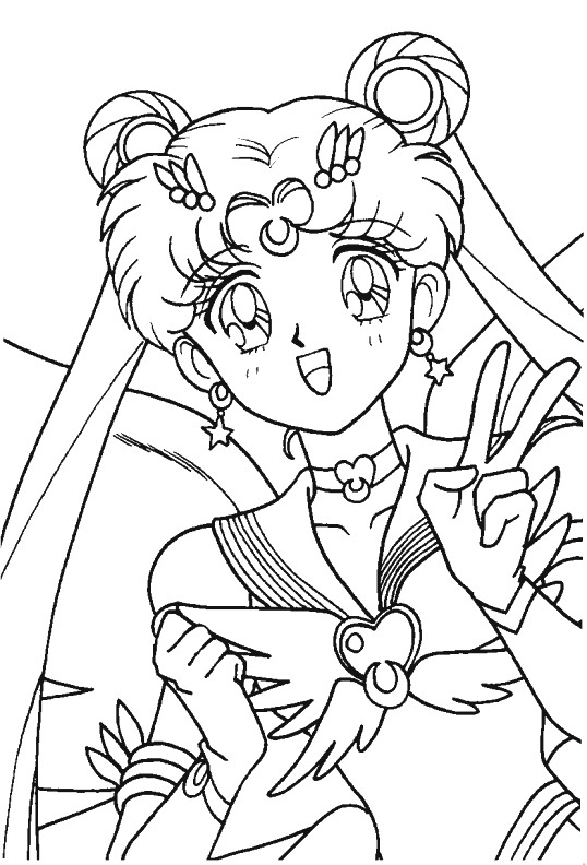 Sailor Moon 44, kleurplaat van Sailor Moon