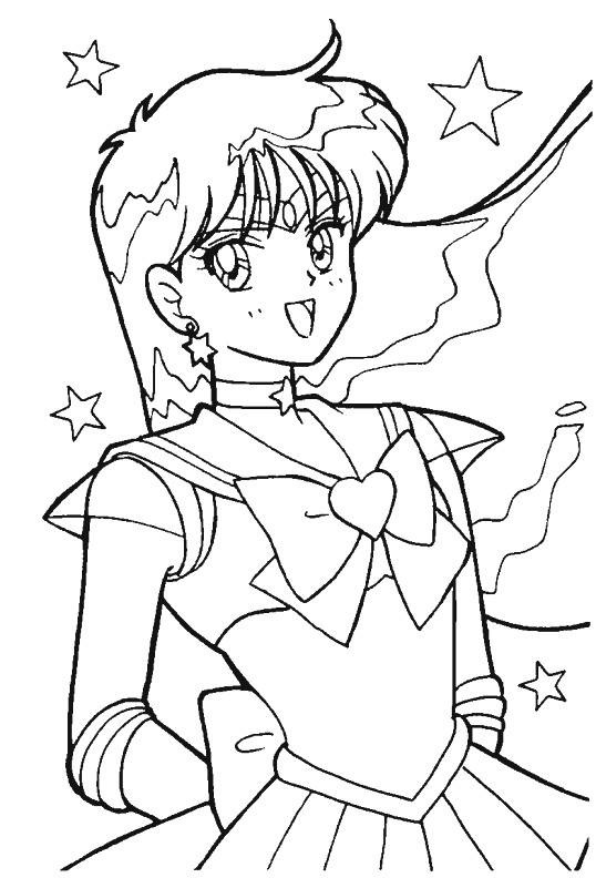Sailor Moon 61, kleurplaat van Sailor Moon