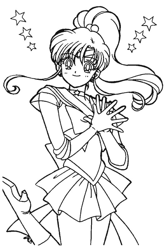 Sailor Moon 62, kleurplaat van Sailor Moon