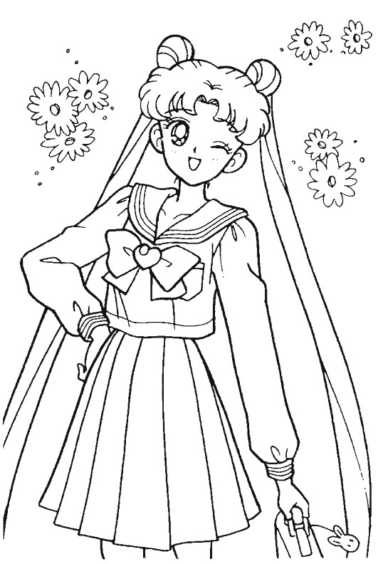 Sailor Moon 64, kleurplaat van Sailor Moon