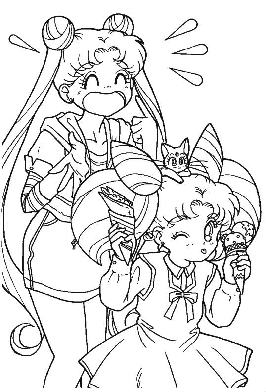 Sailor Moon 66, kleurplaat van Sailor Moon