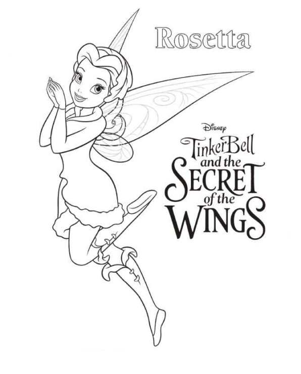 Tinkerbell Secret of the WIngs 6, kleurplaat van Tinkerbell Secret of the WIngs
