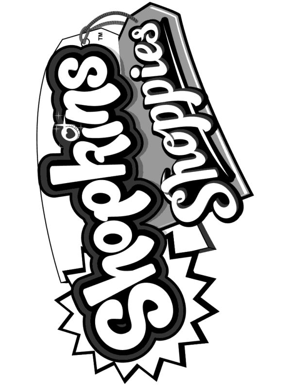 Shopkins Shoppies Logo, kleurplaat van Shopkin Shoppies