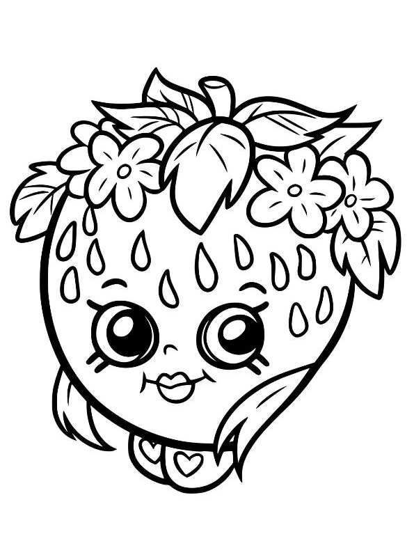 shopkins 25, kleurplaat van Shopkins