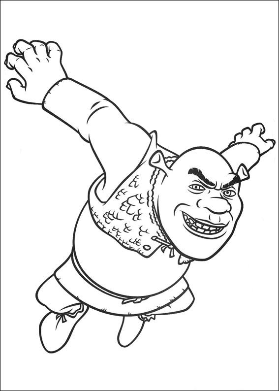Shrek 4 1, kleurplaat van Shrek 4 Voor Eeuwig en Altijd(Forever After)