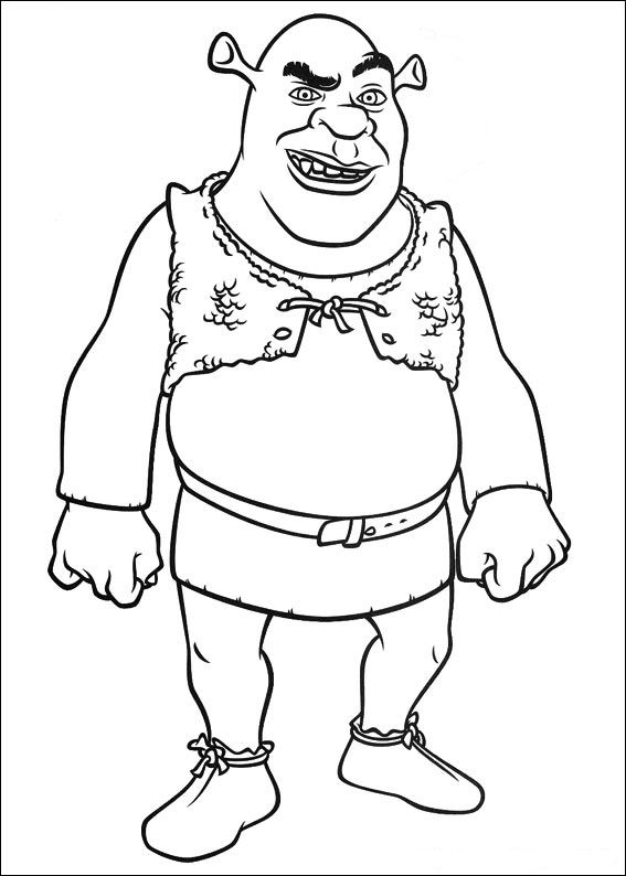 Shrek 4 5, kleurplaat van Shrek 4 Voor Eeuwig en Altijd(Forever After)