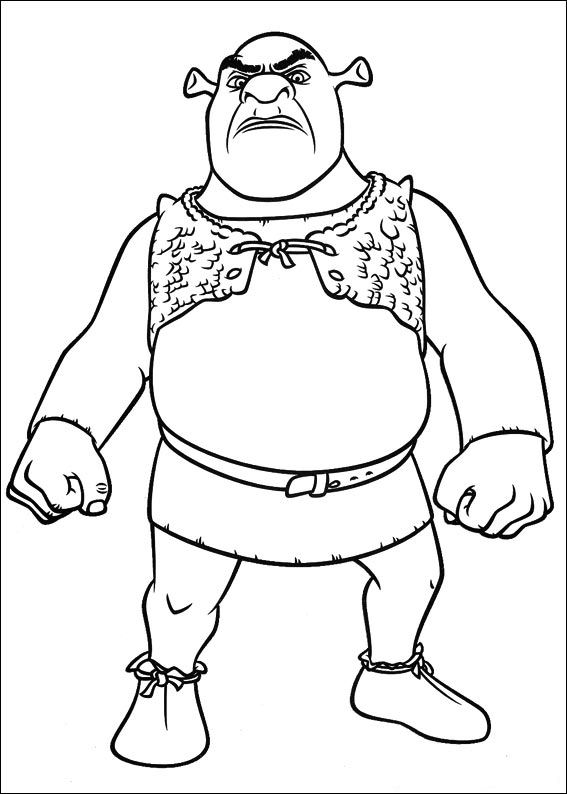 Shrek 3, kleurplaat van Shrek 4 Voor Eeuwig en Altijd(Forever After)