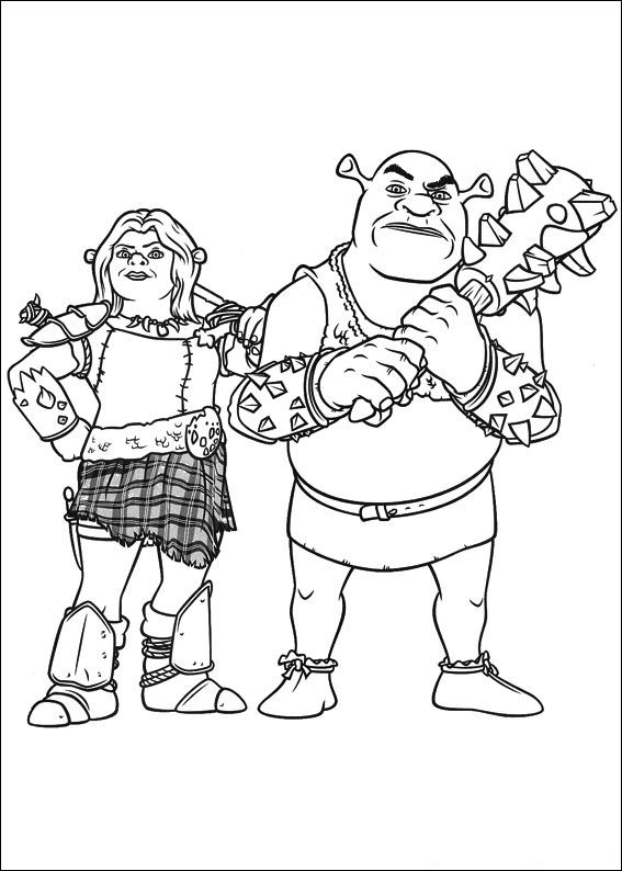 Shrek 4 12, kleurplaat van Shrek 4 Voor Eeuwig en Altijd(Forever After)