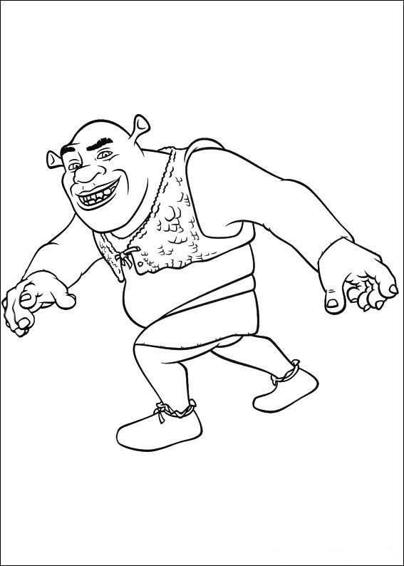Shrek 4 16, kleurplaat van Shrek 4 Voor Eeuwig en Altijd(Forever After)