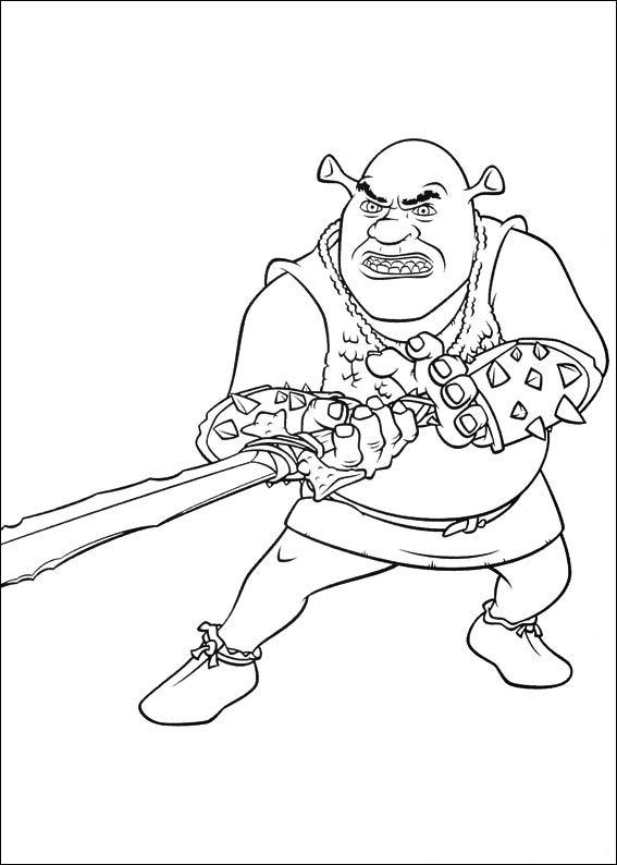 Shrek 4 18, kleurplaat van Shrek 4 Voor Eeuwig en Altijd(Forever After)