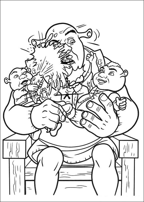 Shrek 4 23, kleurplaat van Shrek 4 Voor Eeuwig en Altijd(Forever After)