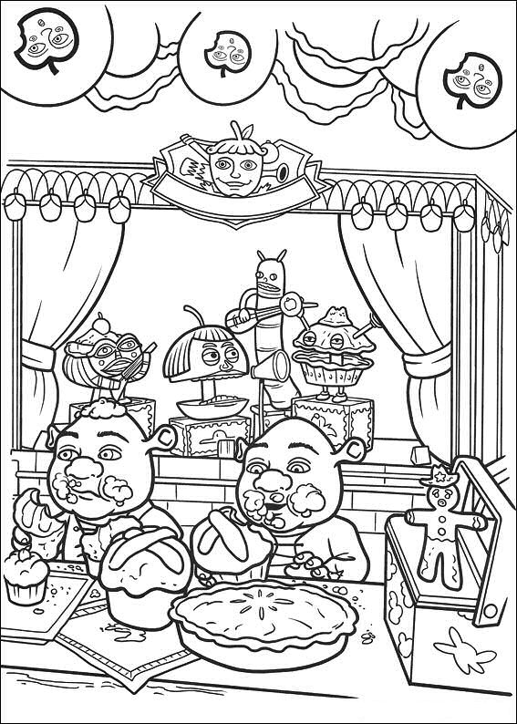 Shrek 4 25, kleurplaat van Shrek 4 Voor Eeuwig en Altijd(Forever After)