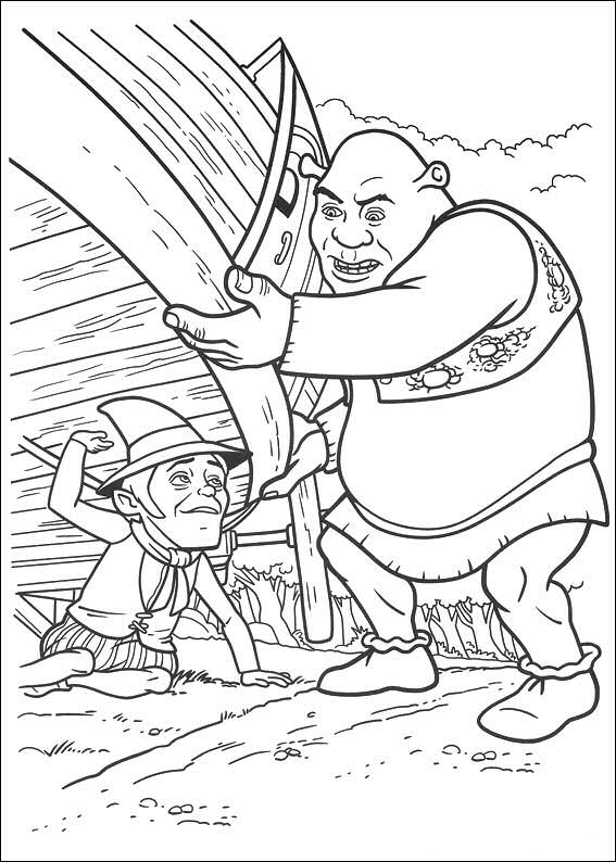 Shrek 4 30, kleurplaat van Shrek 4 Voor Eeuwig en Altijd(Forever After)