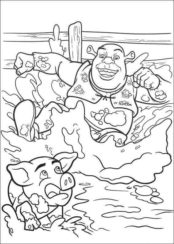 Shrek 4 32, kleurplaat van Shrek 4 Voor Eeuwig en Altijd(Forever After)