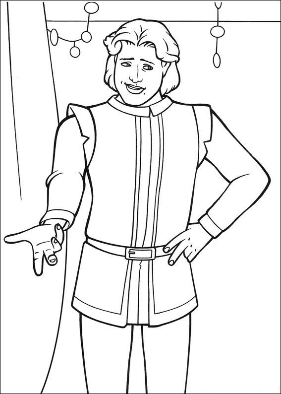 Arthur 3, kleurplaat van Shrek de Derde (Shrek 3)