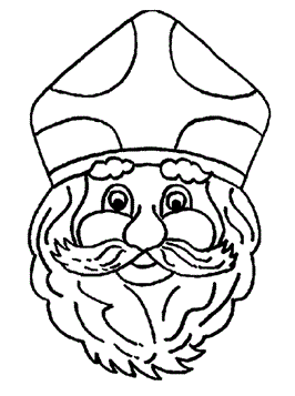 Sint, kleurplaat van Sinterklaas