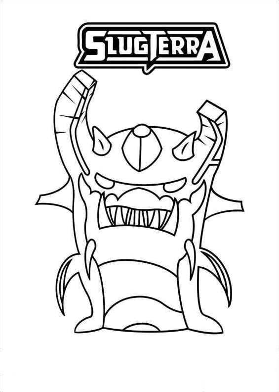 Ghouled earth elemental 2, kleurplaat van Slugterra
