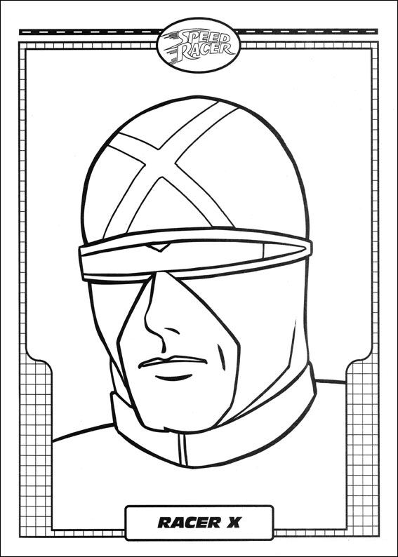 Speed racer 2, kleurplaat van Speed racer