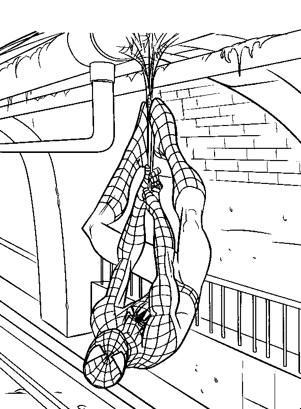 Spiderman 3 12, kleurplaat van Spiderman 3
