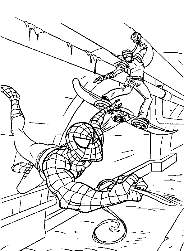 Spiderman 3 17, kleurplaat van Spiderman 3