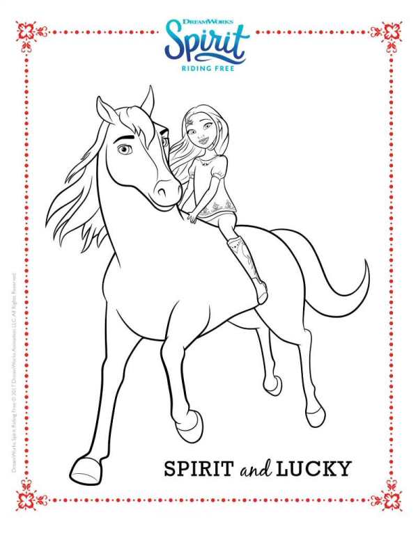 Print Spirit Lucky kleurplaat