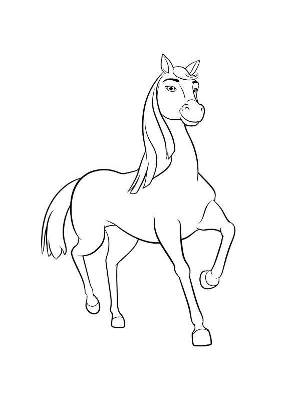Chica Linda, kleurplaat van Spirit Riding Free