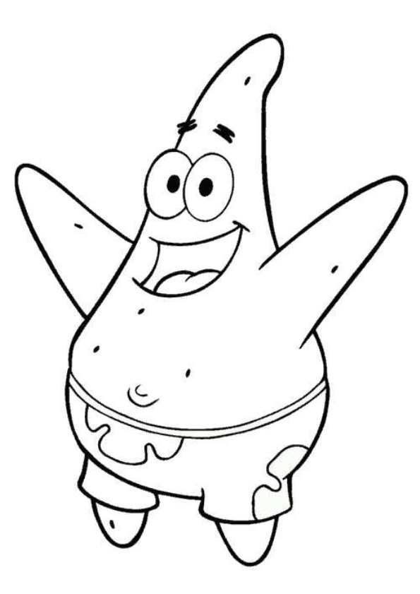 Spongebob 5, kleurplaat van Spongebob