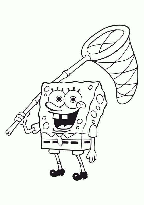 Spongebob 22, kleurplaat van Spongebob