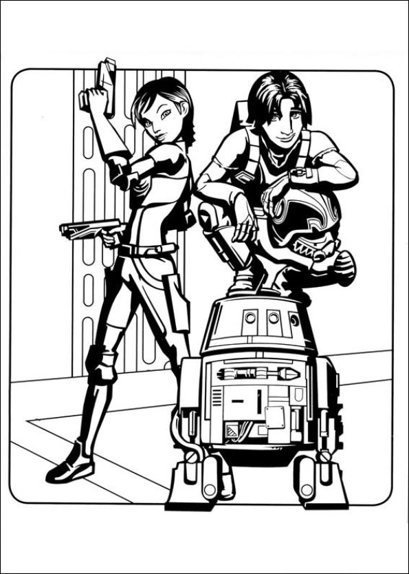 Print Star Wars Rebels kleurplaat