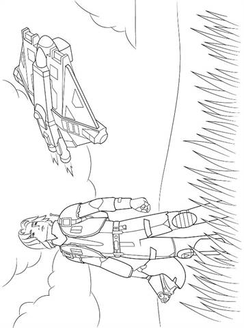 ezra bridger, kleurplaat van Star Wars Rebels