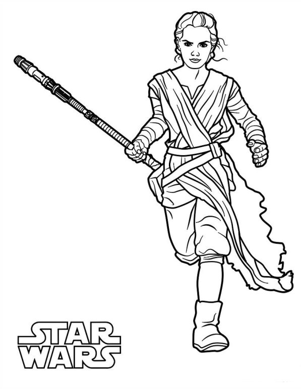 Star Wars The force awakens 11, kleurplaat van Star Wars The force awakens