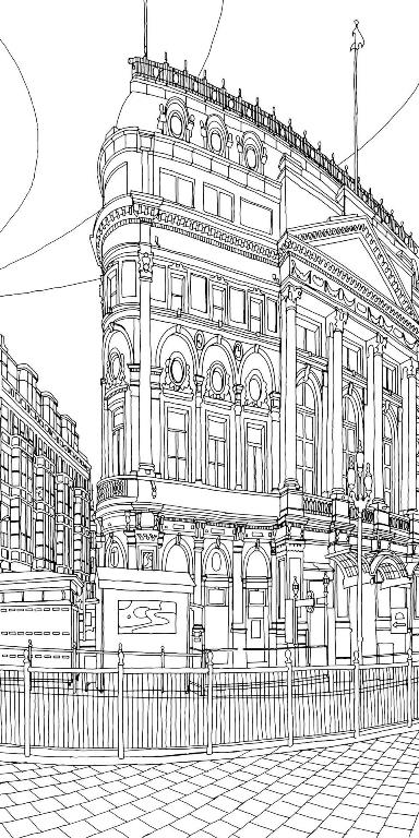 Piccadilly circus 2, kleurplaat van Steden