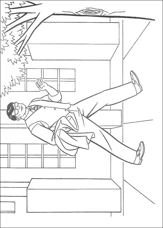Print Clark Kent kleurplaat