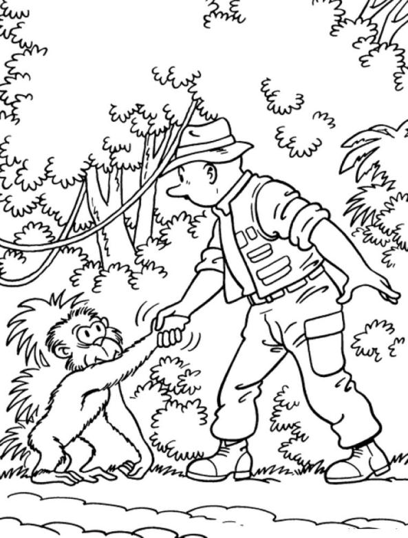 Suske en Wiske 7, kleurplaat van Suske en Wiske