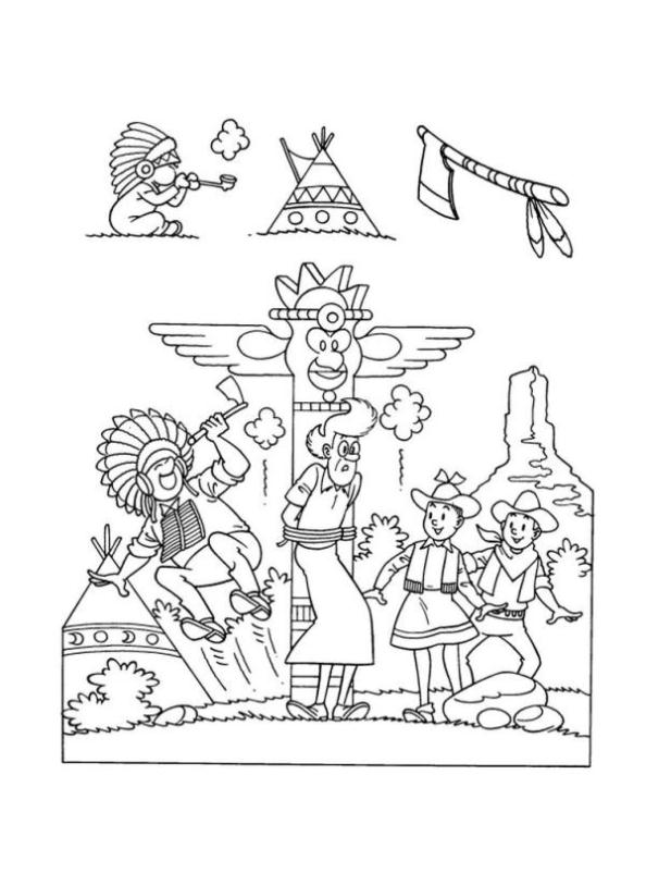 Suske en Wiske 21, kleurplaat van Suske en Wiske