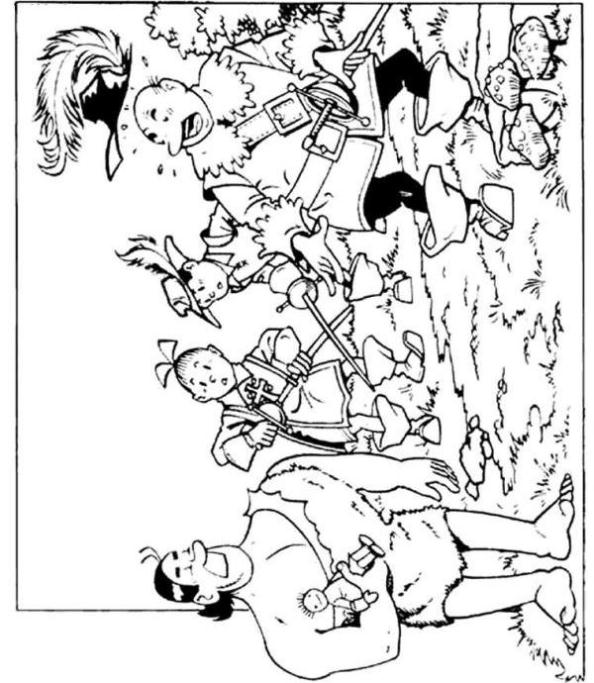Suske en Wiske 25, kleurplaat van Suske en Wiske