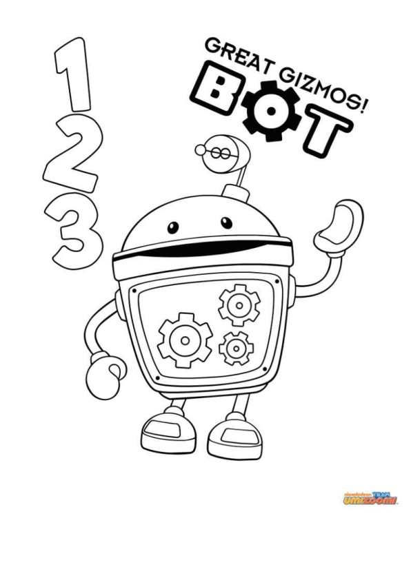 Team Umizoomi 2, kleurplaat van Team Umizoomi