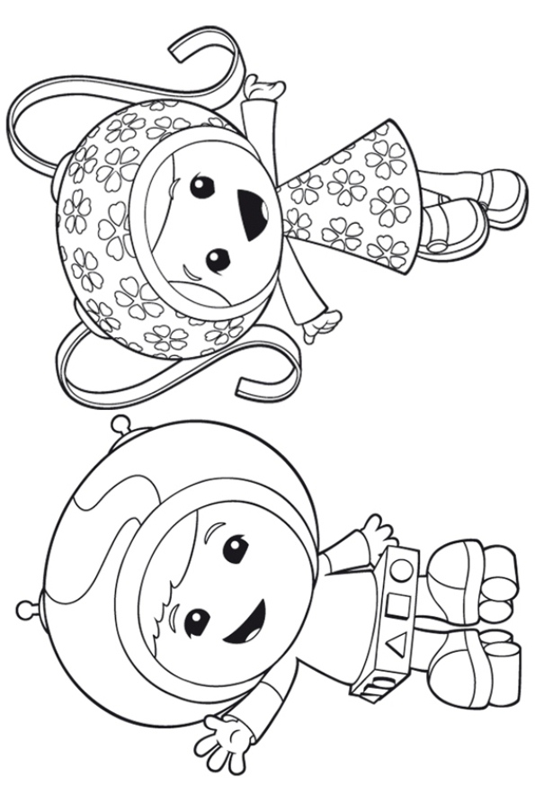 Team Umizoomi 6, kleurplaat van Team Umizoomi